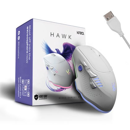 Hawk White Gaming Mouse-Hawk White Gaming Mouse - Default Title