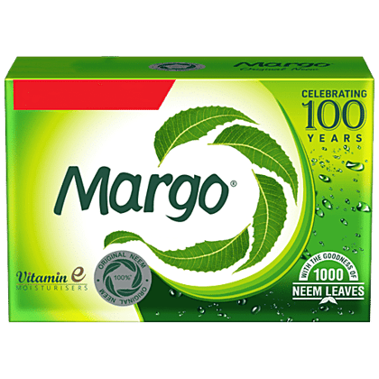 Margo Original Neem Soap, With Goodness of 1000 Neem Leaves, 100 g Buy 4 Get 1 Free