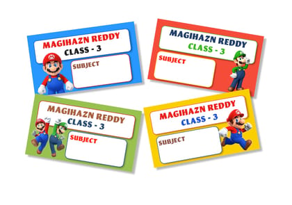 Book Labels - Mario-12