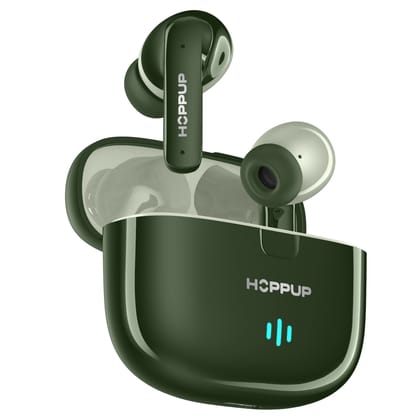 HOPPUP AirDoze Z50 with Quad Mic ENC, 13MM Drivers, 50H Playtime, Gaming Mode & 5.3V Bluetooth Gaming Headset