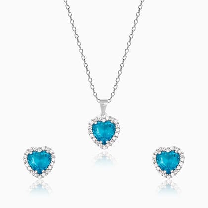 Silver Titanic Heart Of The Ocean Set