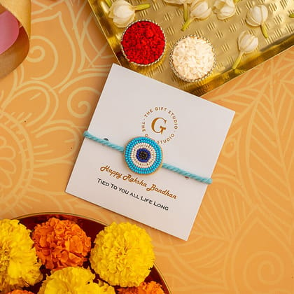 Blue Evil Eye Rakhi