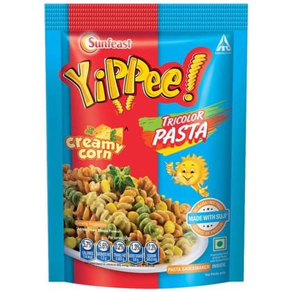 Sun Feast Yippee Tricolor Pasta Creamy Corn 70G