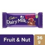 Cadbury Dairy Milk Fruit & Nut Chocolate Bar, 36 G(Savers Retail)