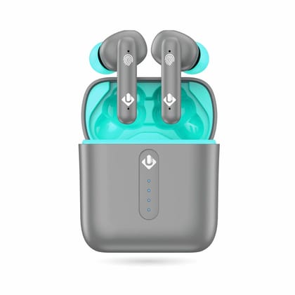 U&i Prime Buzz 3 with 40 Hours playtime Bluetooth Headset (True Wireless Earphone)-Grey-Green