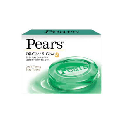 Pears Oil Clear & Glow Soap Bar, 75 gm Box