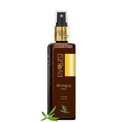 Bhringraj Mist, Prevent Hair Fall. Boost Hair Growth, Non-greasy. No alcohol or preservatives added.<h6>-100 ml