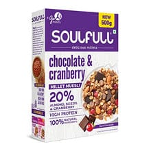 Soulfull Chocolate And Cranberry Millet Muesli 500g