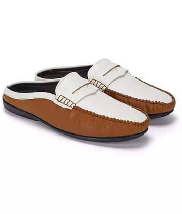 Paragon - White Mens Mules Shoes - None