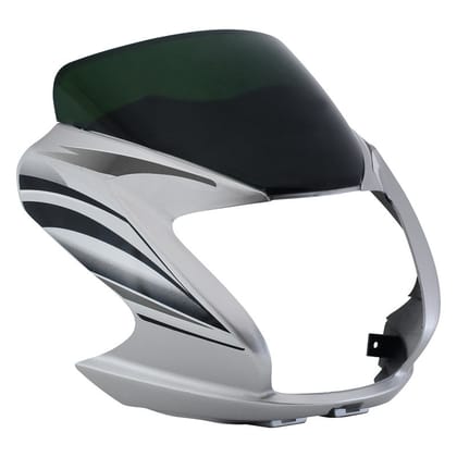 Headlight Visor Fit For Hero Passion Pro Type-3 With Glass Force Silver