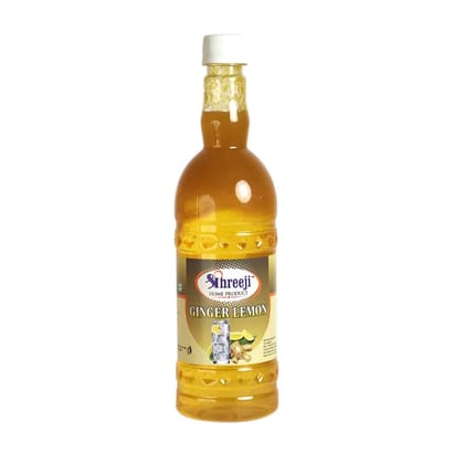 Shreeji Ginger Lemon Syrup Mix with Water / Soda for Making Juice 750 ml