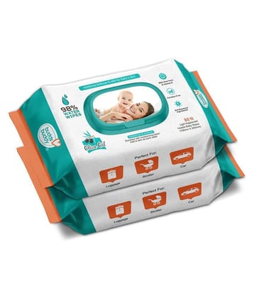 Buddsbuddy Based Combo of 2 Skincare Wet Baby Wipes - 80 Pieces