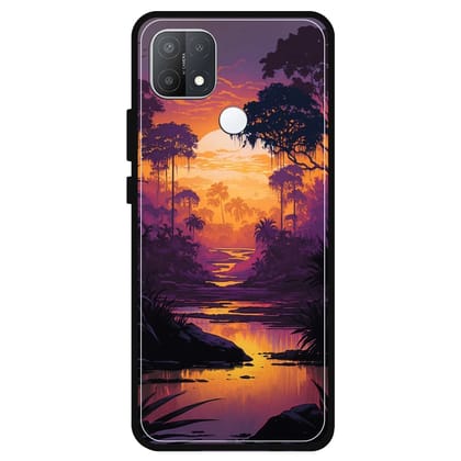 Mountains & The River - Glossy Metal Silicone Case For Oppo Models-Oppo A15