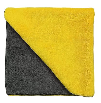 SOFTSPUN 900 GSM, Microfiber Double Layered Cloth 30X40 Cms 1 Piece Towel Set, Extra Thick Microfiber Cleaning Cloths Perfect for  Home, Kitchen, Cars, Furniture and More.