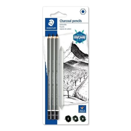 Staedtler Charcoal Pencil Set Of 3