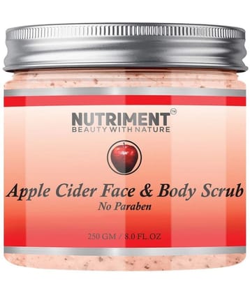 Nutriment Apple Cider Face And Body Scrub For Men & Women ( Pack of 1 ) - 250gm