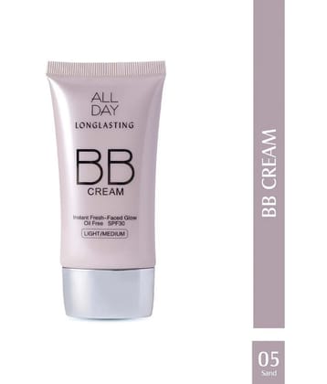 Glam 21 BB Cream Longlasting Oil Free Sun Protection Formula Non Greasy Creamy Texture 40g Shade-B02