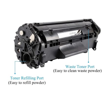 Easy Refill 12a Toner Cartridge For HP Q2612a Laserjet M1005 Mfp 1020 1010 1012 1015 1018 1022 1022n 1022nw 3015 3020 3030 3050 3050z 3052 3055 M1319 Printer-BLACK