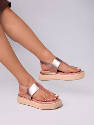 Wendy Pink Flatform Heels-Pink / 36