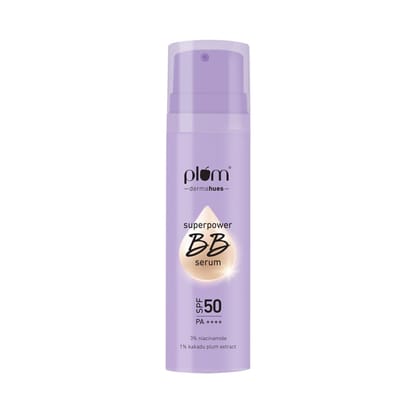 Plum Superpower BB Serum with SPF 50 PA ++++ - (SAND) - 30 ML