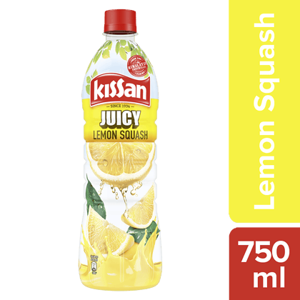 Kissan Juicy Lemon Squash, 750 Ml Bottle