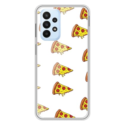 Pizza - Clear Printed Silicone Case For Samsung Models-Samsung Galaxy S22 Ultra