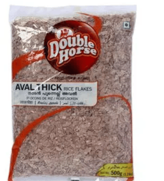 Double Horse Rice Flakes Avil Red Thick 500g