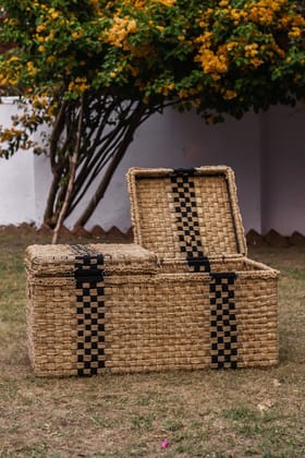 Sirohi Twofold Jute & Cotton Trunk