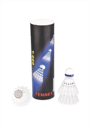 Badminton Nylon Shuttlecock T-999 (Pack of 6) - Tournament Level