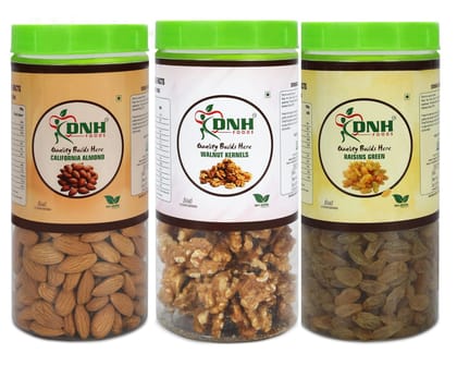 DRY FRUITS COMBO 750 GRAM  PACK  250G X 3 PC