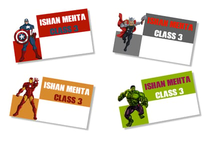 Book Labels - Avengers-12