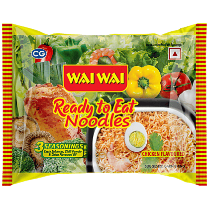 Wai Wai Chicken Flavoured Instant Noodles, 75 Gram