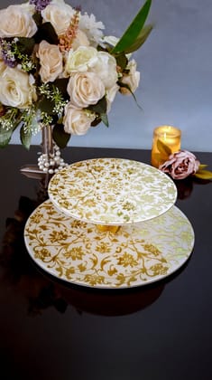 Ferns & Petals: 2 Layer Cake Stand