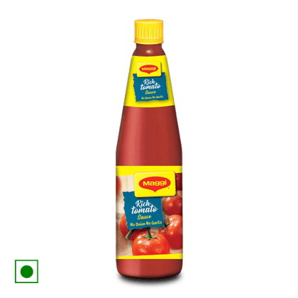 Maggi No Onion And Garlic Rich Tomato Sauce, 500 gm Bottle