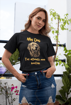 My Dog: The Ultimate Mood BoosterWomen's Cotton Tee-S / Black