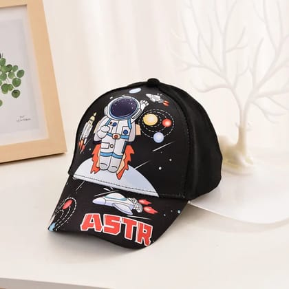 3D Space Astronaut cap-Black