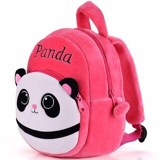 Rag Kids School Bag Soft Plush Backpacks Cartoon Boys Girls Baby School Bag (Pink, 10 L)