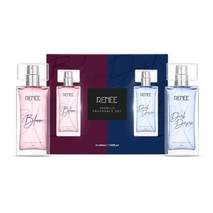 RENEE Eau De Parfum Premium Fragrance Set - Bloom & Dark Desire, 50ml each