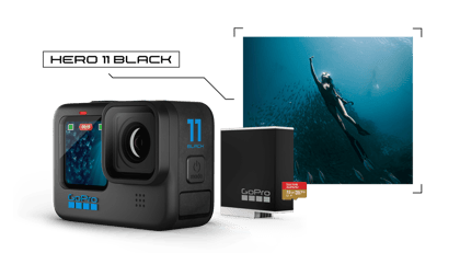 GoPro HERO11 Black Action Camera 5.3K60  Plus  4K120 Resolution Video,Waterproof , Cold-Weather Enduro Battery, Larger new image Sensor