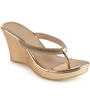 Stepee Gold Womens Sandal Heels - None