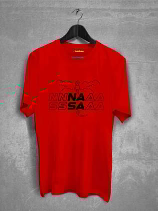 Nasa Craft Cotton T-shirt-Red / XS