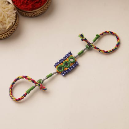 Handmade Mirror & Beadwork Rakhi 37