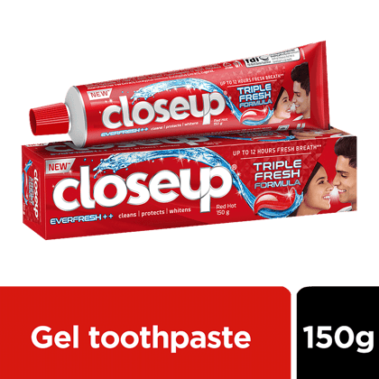 Close Up Closeup Everfresh Red Toothpaste Hot, 150 G