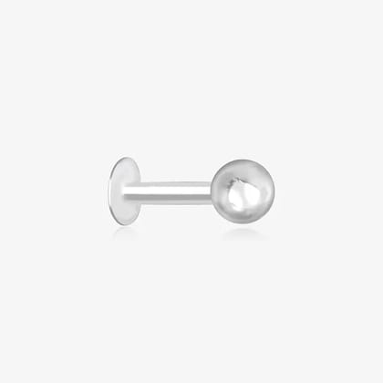 Silver Round Nose Pin-Silver