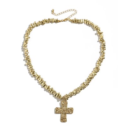 Golden Cross (Pendant + Chain