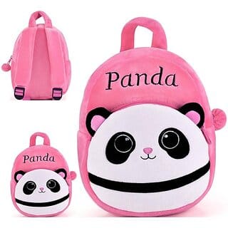 Ajss Collection Branded Bag Kids School Bag For Boys And Girl Panda Pink Bag Tuition Bag. Waterproof School Bag (Pink, 11 L)