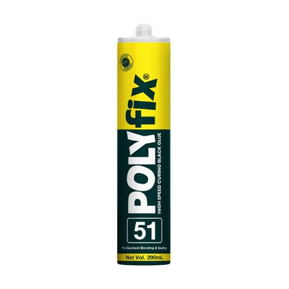 Polyfix 51: High Speed Curing Black Glue For Primerless Adhesion