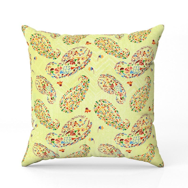 Evergreen Paisley4-Satin Cushion / 18x18 / without