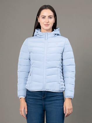 RedTape Hooded Jacket for Women | Padded & Water Resistant Finish | Enhanced Comfort