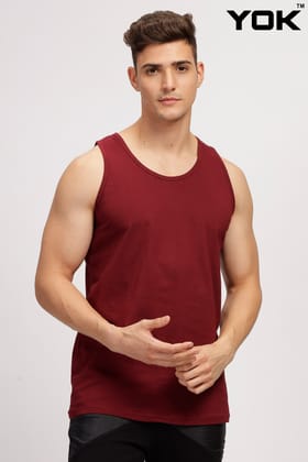 Burgundy Tank top-S